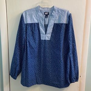 Lands End Two-toned Cotton Top